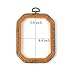 Embroidery Hoops Cross Stitch Hoop Ring Imitated Wood Circle Set Display Frame For Art Craft Handy Sewing and Hanging 2 Pcs 4.3by5.9inch