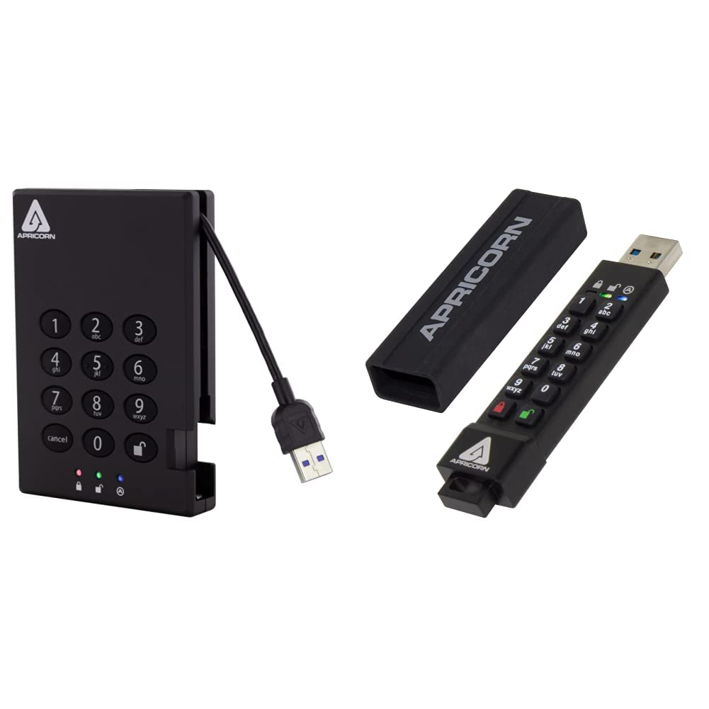 thumbnail image 2 of Apricorn Aegis Padlock 120 GB SSD 256-Bit, FIPS 140-2 Level... 2 of 9