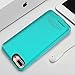 Battery Case for iPhone Plus, Feekea 4200mAh Portable Charging Case for iPhone 6Plus/6sPlus Extended iPhone Charging Case for 7Plus/8Plus Slim Charger Battery Case Rechargeable Power Cover (Cyan-blue)