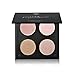 Tanali Contour Highlighter Powder Palette -4 Color Matte Glitter Foundation Face Makeup Compact Set (#2)