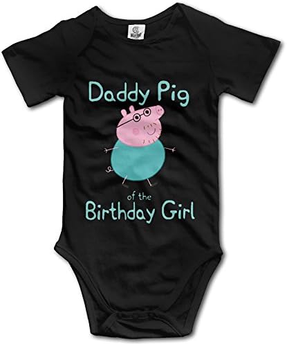 Daddy Pig Of The Birthday Girl Funny Baby Onesies BodySuit