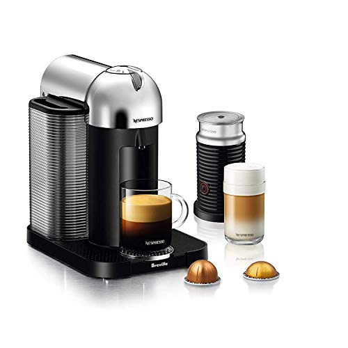 Nespresso Vertuo Coffee and Espresso Maker, Chrome with Aeroccino3 Milk Frother (Renewed) - Thumbnail 7