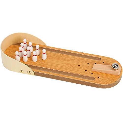 HaloVa Wooden Mini Bowling Game Set, Tabletop Bowling Game, Preschool Early Development Educational Toys for Children, Kids and Toddlers