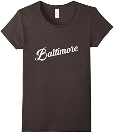 Women's Baltimore City Retro Vintage Souvenir T-shirt Medium Asphalt
