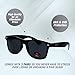 RAY SOLÉE USA Merchant | Sunglasses for Men, Women & Kids 3 Pack of Tinted Lenses with UVA & UVB Protection (Satin Black, Black)