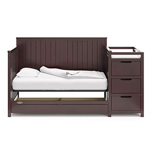 Graco Hadley 5in1 Convertible Crib and Changer with Drawer (Espresso
