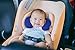 Baby Neck Pillow by Baby BD - Travel Pillow for Babies - Girl and Boy Colorful Soft Cushion - 0-6 Months Old Travel Accessory - Infant Car Seat Pillow - Premium Head Support (BLUE)