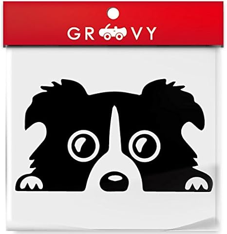 Amazon ボーダーコリー 愛犬ステッカー 車用 シルエット シール デカール 072 ブラック ステッカー デカール 車 バイク