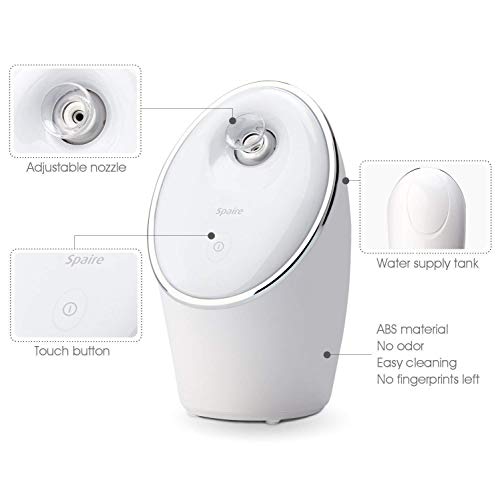 Spaire Facial Steamer Nano Ionic 90ML Face Sauna Spray Hot Mist Humidifier for Moisturizing Cleansing and Skin Care - Thumbnail 3