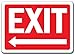 Exit Sign With Left Arrow - 10