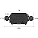 Cowjag IP66 Junction Box Waterproof Outdoor 2 Cable PG9 Black Plastic Connector Gland Electrical