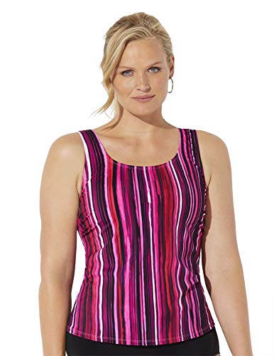 Swimsuits For All Women's Plus Size Tank Tankini Top