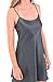 Alexander Del Rossa Del Rossa Womens Satin Nightgown, Long Camisole Chemise