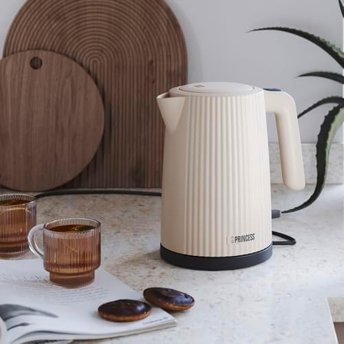Bouilloire Wave, 1,7L, 360° sans fil, 2200W, sans BPA, protection à sec et surchauffe, niveau d’eau, filtre amovible, arrêt automatique, câble 0,7m, 236048