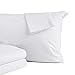 Home Fashion Designs 2 Pack 100% Cotton Percale Allergy Control Pillow Protectors. Hypoallergenic Dust Mite Proof Zippered Pillow Covers- Standard
