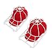 Hat Washer for Washing Machine,2 Pack Cap Washer for Dishwasher,Baseball Cap Washer for Flat or Curved Bill,Ball cap Washer Rack,Plastic Hat Cage for Washing,Hat Wash Cleaner Protector (2 White) primary