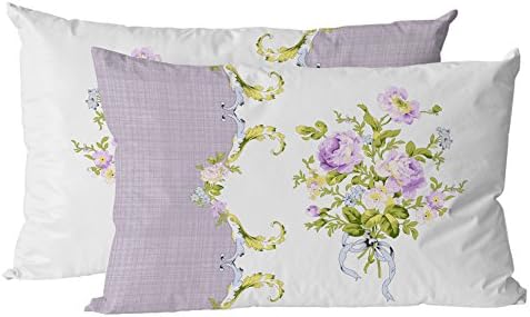 Mary Case - 100% Cotton Ranforce Pillowcases - 20x28"(50x70cm) 2 pieces - Made in Turkey, Loure Pink