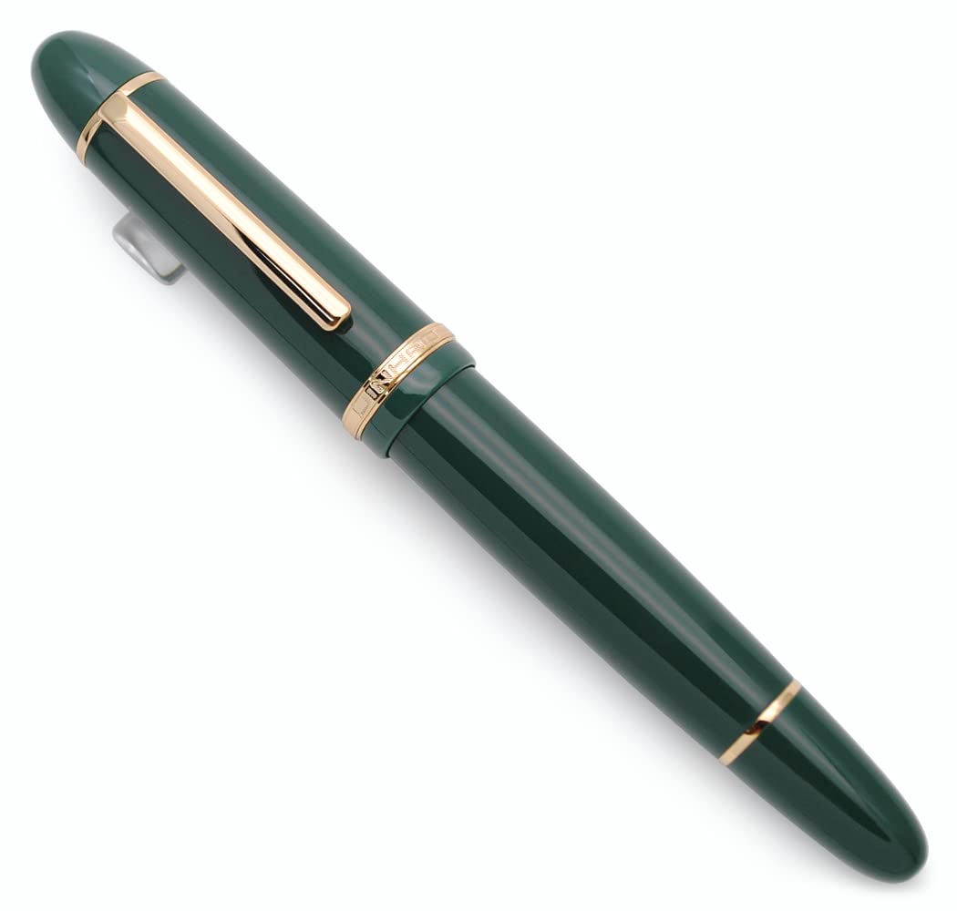 JINHAO X159 Resin Fountain Pen with Ink Converter (Fine Nib, Gold Clip-Dark Green)