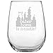 My Other Home is a Castle Engraved Stemless Wine Glass • Funny Birthday, Christmas, Mother's Day, Father's Day, Graduation Gift