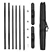 GUOHONG 8 ft x 10 ft Heavy Duty Photo Backdrop Stand Kit, Multifunctional Adjustable Telescoping Stand with Carry Bag, Reusable for Trade Show and Display Booth Exhibitor Background, Aluminum, Fabric