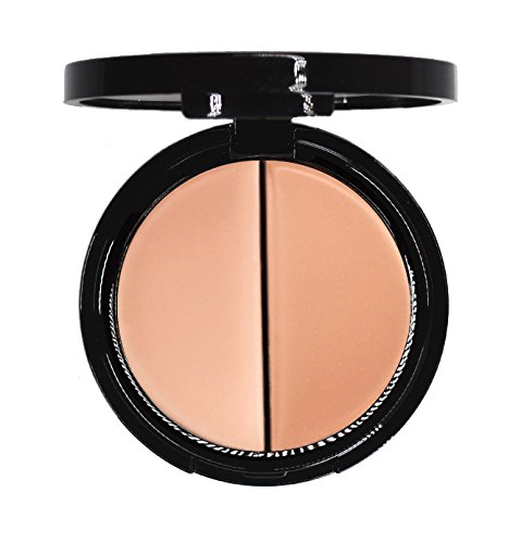 EVE PEARL Dual Salmon Concealer Full Coverage Under Eye Concealer Smooth Skin Treatment Brighten Makeup Hydrate Skincare (Medium)