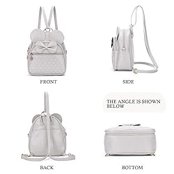 KL928 Girls Bowknot Polka Dot Cute Mini Backpack