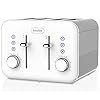 Breville VTT687 High Gloss Toaster, 4 Slice, with Variable Browning and High Lift, White