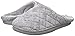 Dearfoams Women’s Quilted Terry Clog Mule Slipper - Padded Slip-Ons with Skid-Resistant Rubber Outsole