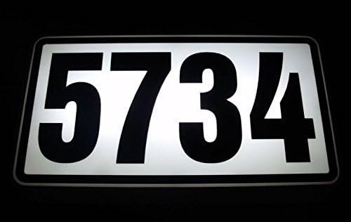 CUSTOM BACK-LIT LED ADDRESS SIGN LIGHTED HOUSE NUMBER ILLUMINATED ADDRESS SIGN LED LIGHTED ADDRESS PLAQUE