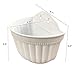 4 Pack Wall Hanging Planter Pots Vertical Garden Living Wall Mount Window Hang Box Plastic Container Indoor Outdoor for Plants Flowers Kitchen Herbs Holder with Drainage Water Reservoir Decor Whitethumb 1