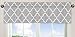 Sweet Jojo Designs Grey and White Boy, Girl, Unisex/Gender Neutral Window Valance Curtain Treatment for Baby Nursery Kids Room Kitchen Bathroom Bedroom - Modern Geometric for Trellis Collection