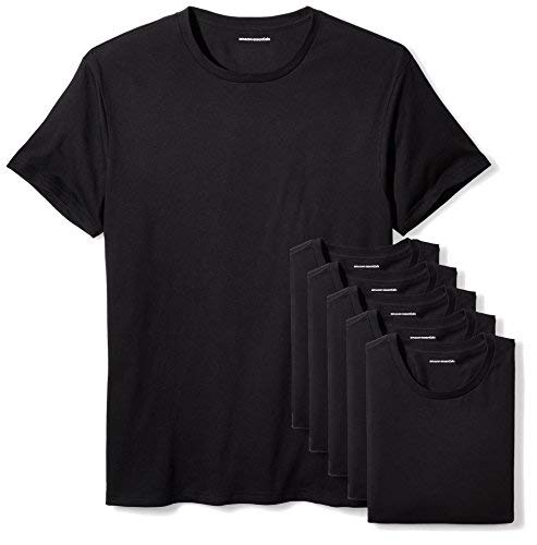 Photo 1 of ***DIRTY*** Amazon Essentials Men's 6-Pack V-neck Undershirts, Black, Large