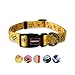QQPETS Dog Collar Personalized Soft Comfortable Adjustable Puppy Collars for Extra Small Dogs Daily Use Walking (XS, Yellow Bee)thumb 1