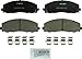 BOSCH BC1589 QuietCast Premium Ceramic Disc Brake Pad Set - Compatible with Select Chrysler Pacifica, Town & Country, Voyager; Dodge Grand Caravan, Journey; Jeep Gladiator; Ram C/V + More; FRONT