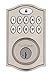 Kwikset SmartCode 914 Keypad Smart Lock (Amazon Key Edition – Amazon Cloud Cam required), Compatible with Alexa, featuring SmartKey in Satin Nickel