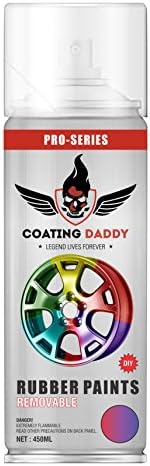 Coating Daddy Rubber Spray Paint (450 ml, Red, Purple and Blue)