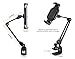 EverywhereFocus Tablet Stand Phone Holder Desk Clamp Mount (6-13 inch): Aluminum Adjustable Stand for iPad Pro 12.9/10.5 Air Mini, iPhone, Samsung Galaxy Tab, Nintendo Switch, Surface Pro, Kindle.