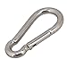 CNBTR 2 PCS 304 Stainless Steel Spring Snap Hook M8 3.18 Inch Heavy Duty for Keys Swing Set Camping Fishing Hiking Traveling