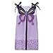 Lambs & Ivy Butterfly Lane Purple/White 5-Piece Nursery Baby Crib Bedding Set