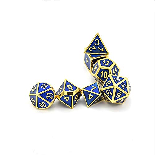 image for Stylifing Metal Dice Set Polyhedral DND Role Playing Game Dice Set wit