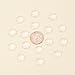 PH PandaHall About 70 Pcs Half Round Flat Back Clear Glass Dome Tile Cabochon Diameter 16mm for Photo Pendant Craft Jewelry Making