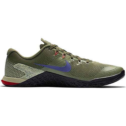 Nike Men's Metcon 4 Training Shoe Olive Canvas/Indigo Burst/Black Size 9 D US