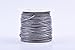 KONMAY 1.5mm Round Real Leather Cord, 25 Yards Metallic Dark Grey Leather String Cord for Jewelry Making, Necklaces, Bracelets and Crafting
