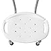 Medical Tool-Free Assembly Spa Bathtub Adjustable Shower Chair Seat Bench with Removable Back