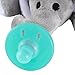 Evedy Pacifier Holder,Stuffed Elephant Pacifiers Baby Toys With Silicone Binky Teething Soother
