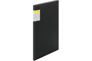 King Jim 8632 Clear File, Kakiko, A4, Vertical, 20p, Black