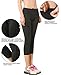Women's Capri Athletic Tights Crop Yoga Leggings Running Workout Pants