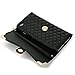 iPhone 6 Plus Case,iPhone 6 Plus Wallet Case,CASELAND Handbag Wallet Flip PU Leather Case Crystal Button Case for iPhone 6/6s Plus [5.5 Inch] Black,with Chain and Sling