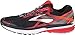 Brooks Men's Ravenna 7 Black/High Risk Red/Silver Sneaker 11 D (M)