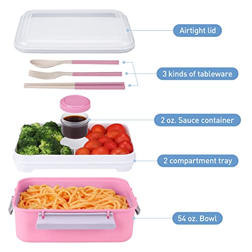 DANIA & DEAN Lunch Container Bento Box for Kid/Adult, Large 54oz Salad